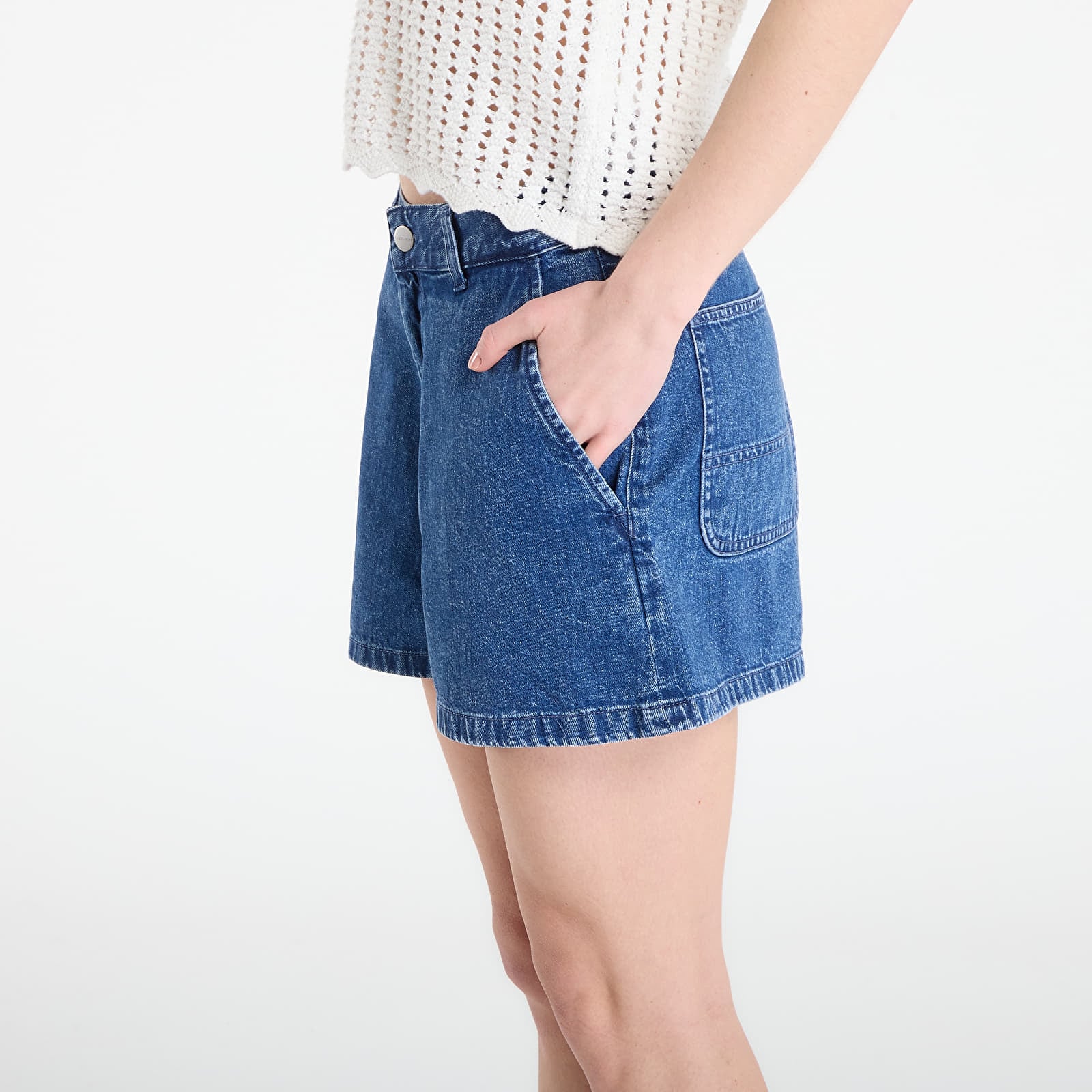 Shortsid Carhartt WIP W' Lova Short Blue Stone Washed