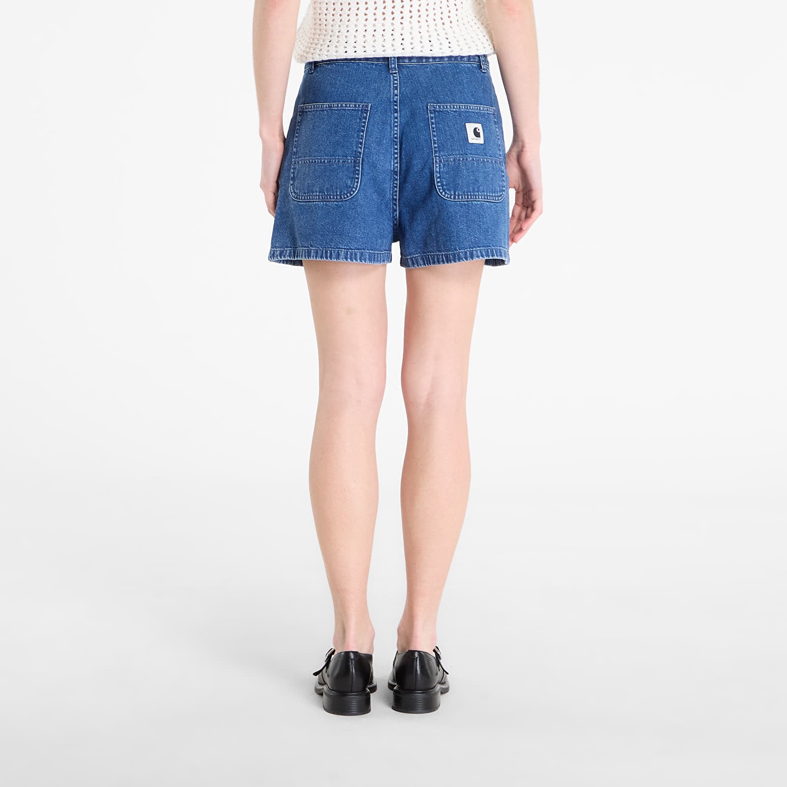 Shortsid Carhartt WIP W' Lova Short Blue Stone Washed