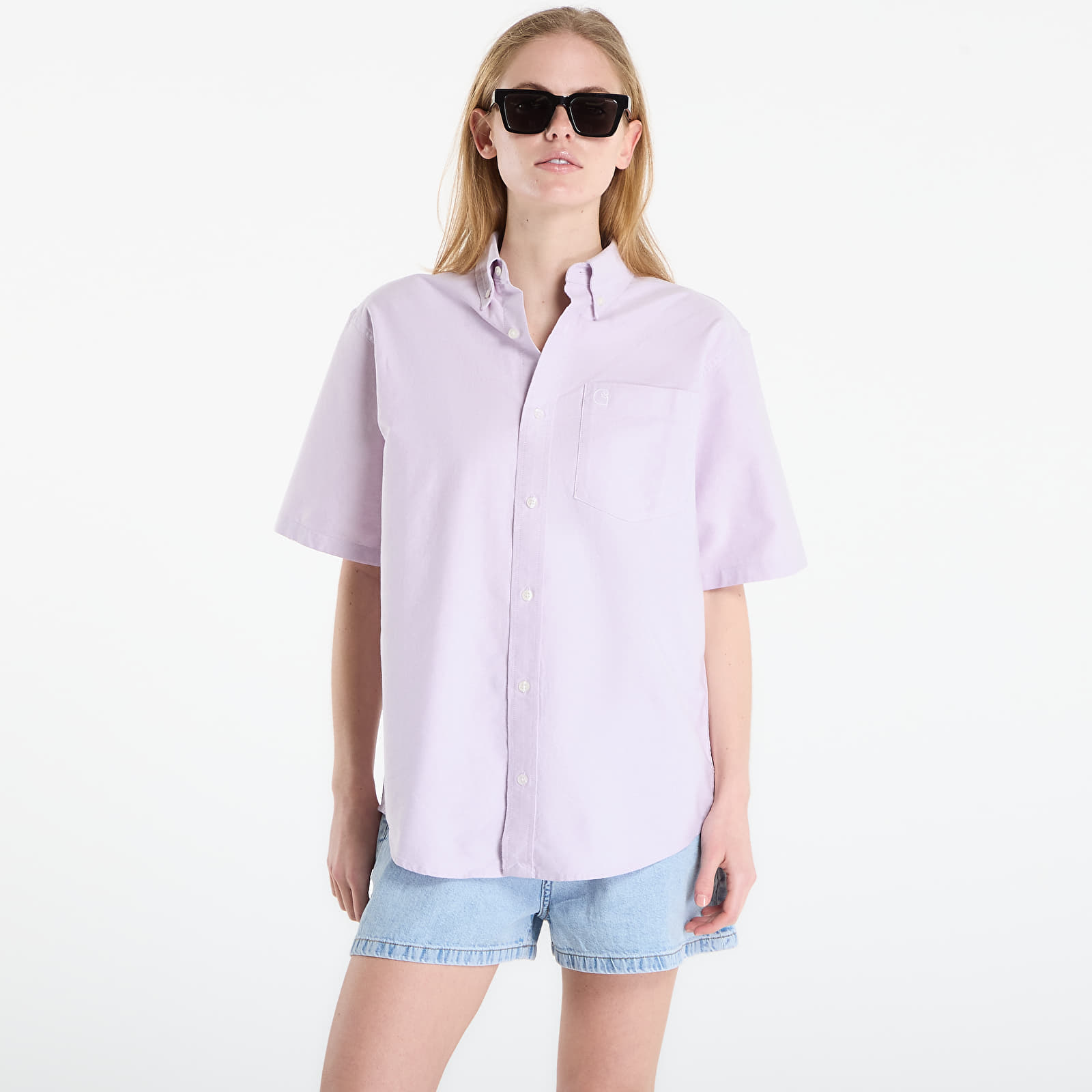 Särgid Carhartt WIP S/S Braxton Shirt UNISEX Gentle Purple/ Wax