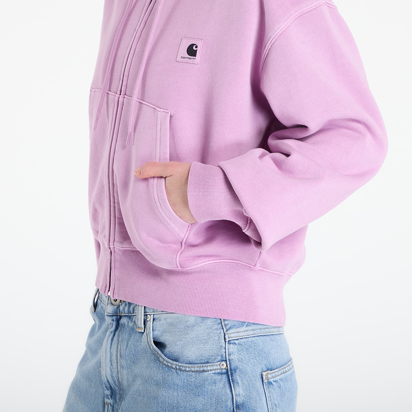 Hettegensere og sweatshirts Carhartt WIP W' Hooded Nelson Jacket Gentle Purple Garment Dyed
