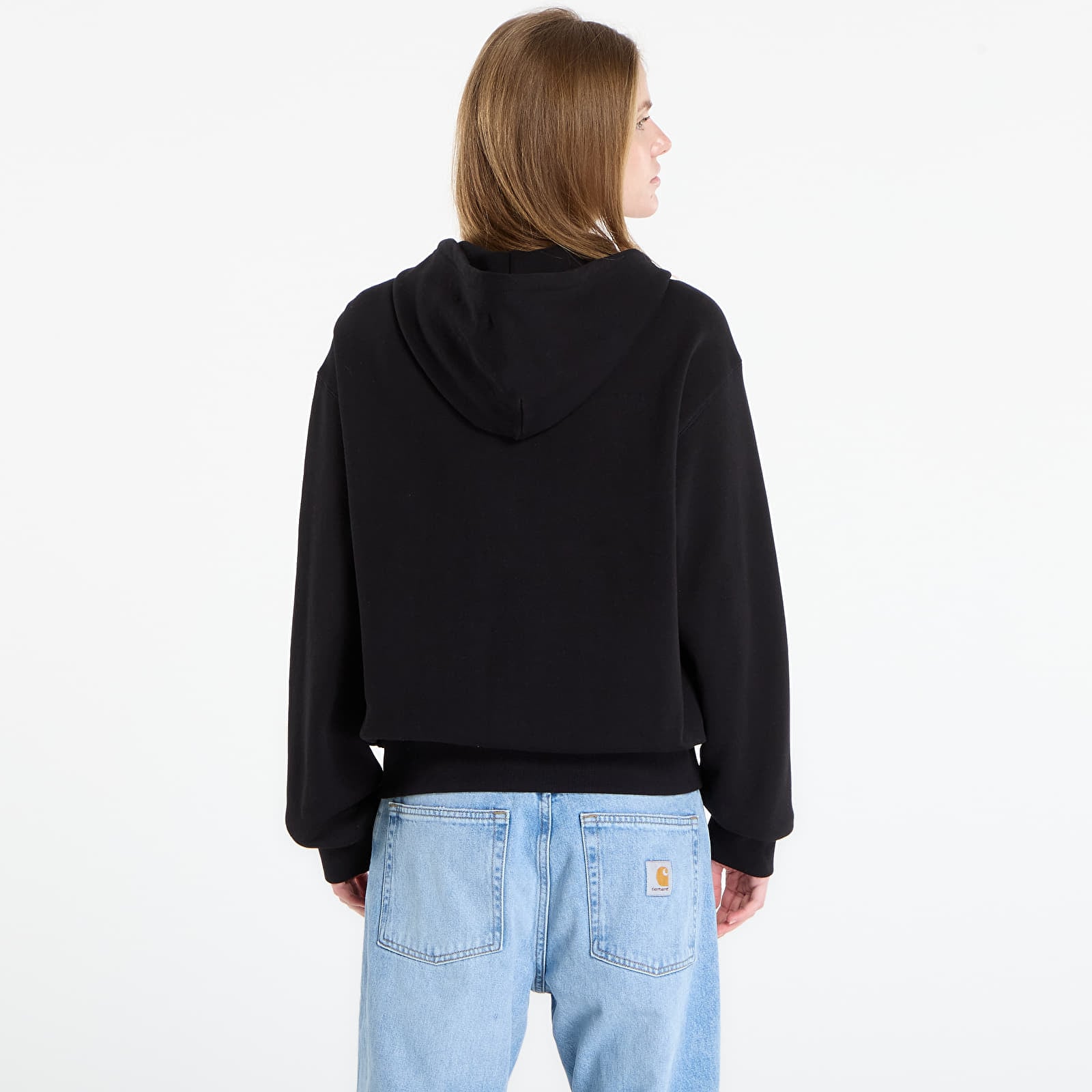 Kapuutsikud ja kampsunid Carhartt WIP Hooded WIP Label Sweat Jacket UNISEX Black