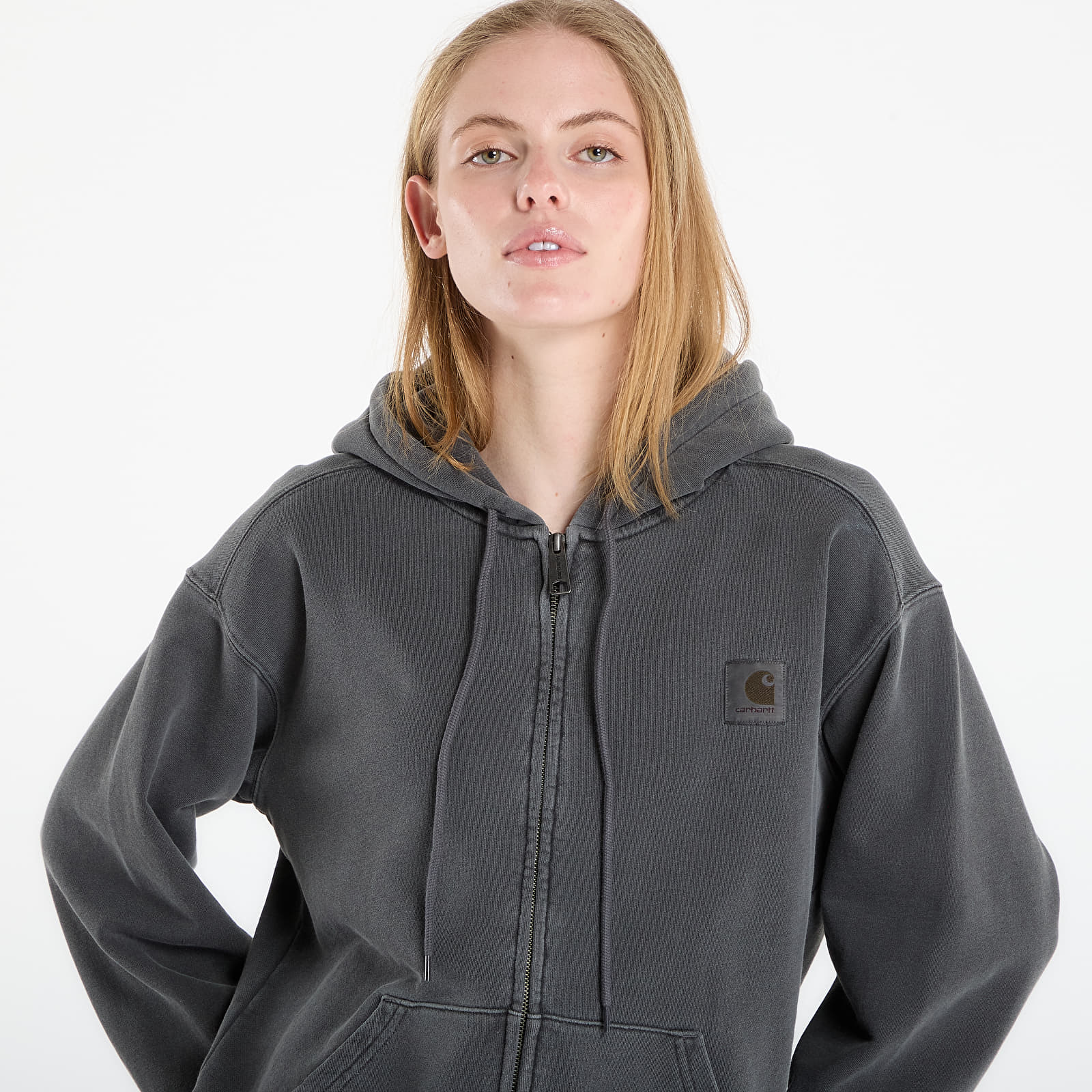 Puloverji   Carhartt WIP Hooded Nelson Jacket UNISEX Black