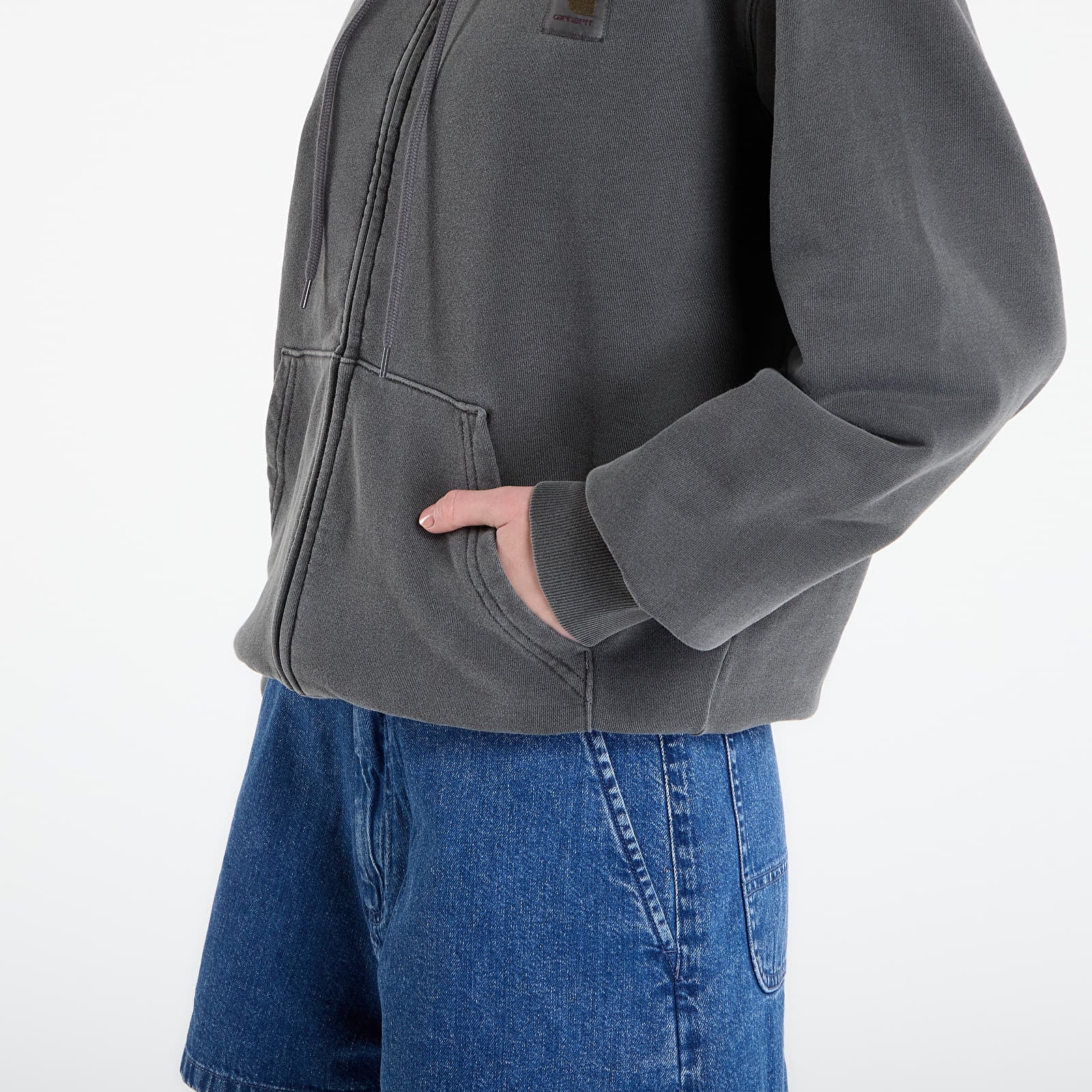 Puloverji   Carhartt WIP Hooded Nelson Jacket UNISEX Black