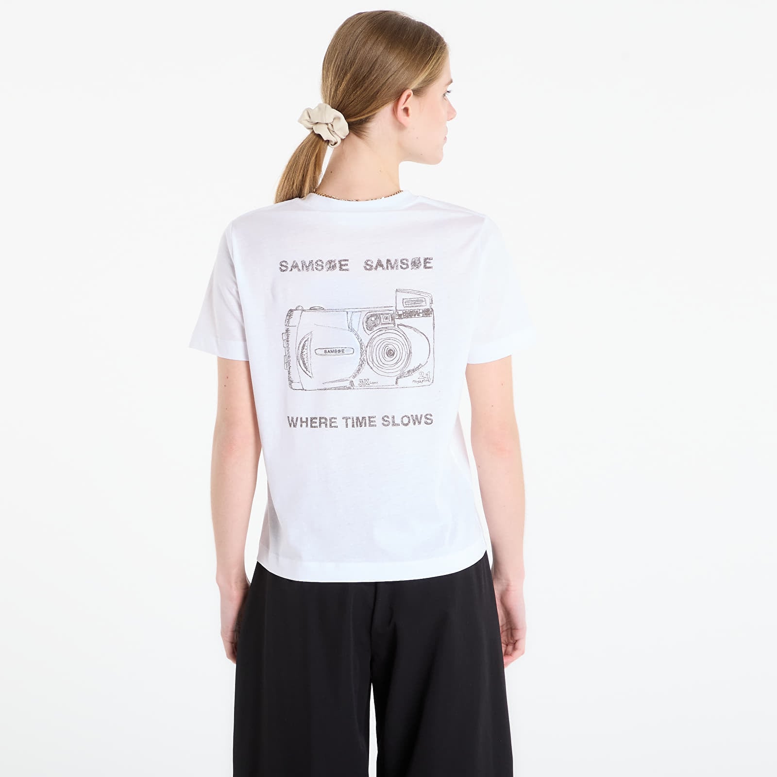 T-shirts Samsøe Samsøe Sacamino Ss T-Shirt White Camera