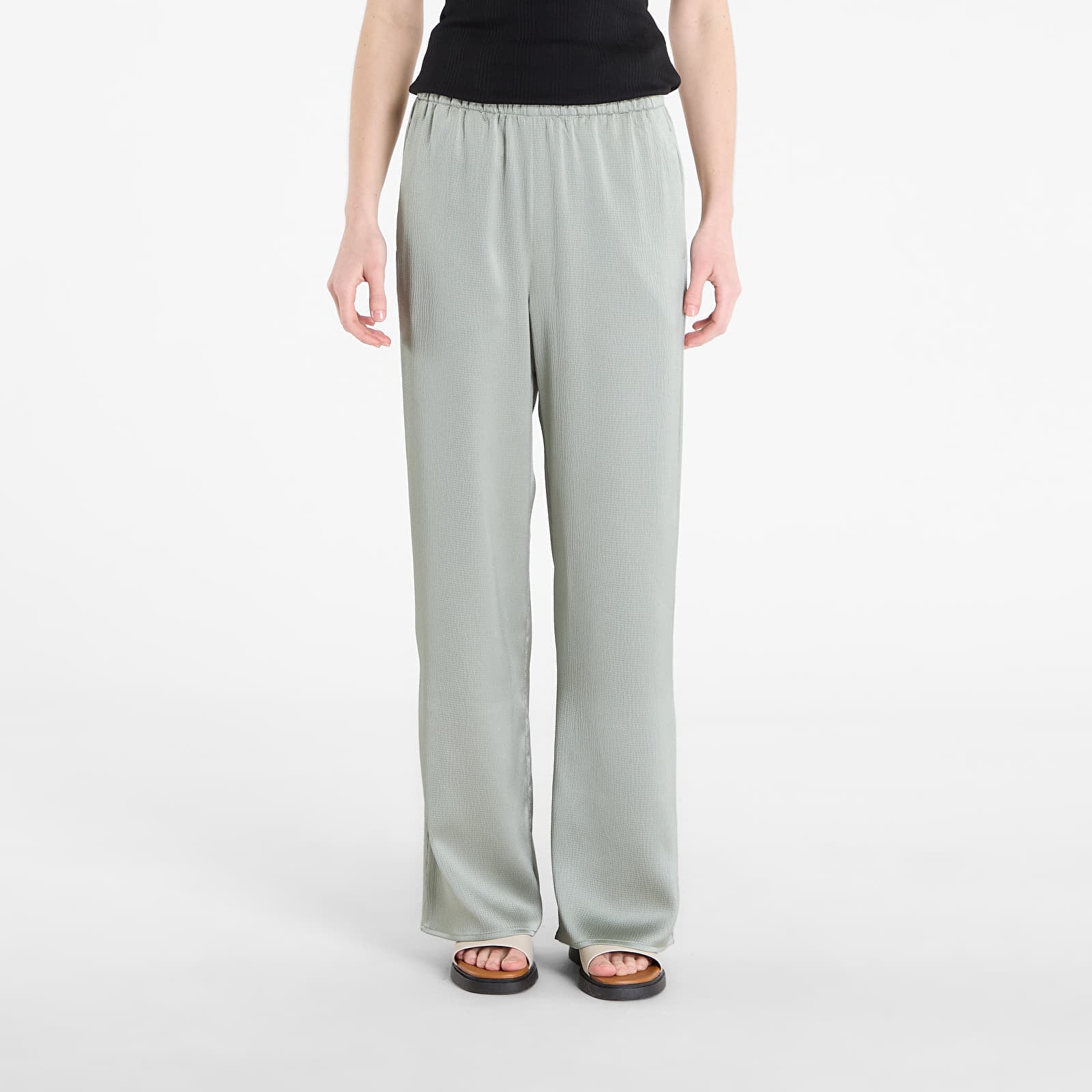 Панталони Calvin Klein Hammered Satin Pull On Pant Shadow L