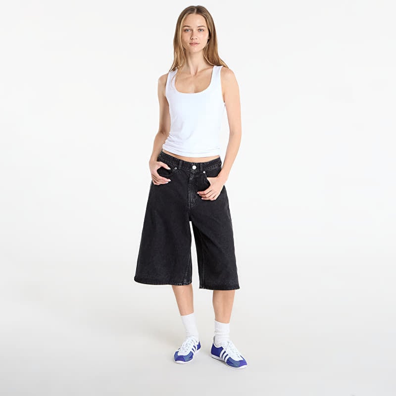 Kurze Hosen adidas Firebird Jorts Denim True Black Denim