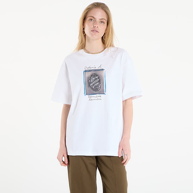 T-Shirt Samsøe Samsøe Sagergei T-Shirt White Osteria