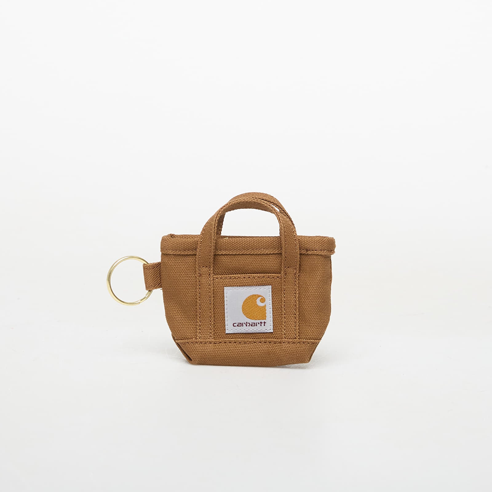 Carhartt WIP Mini Tote Bag Keychain Hamilton Brown Universal