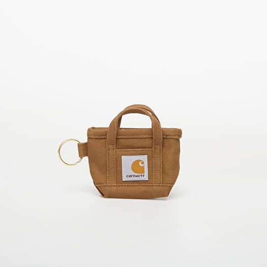 Carhartt WIP Mini Tote Bag Keychain Hamilton Brown
