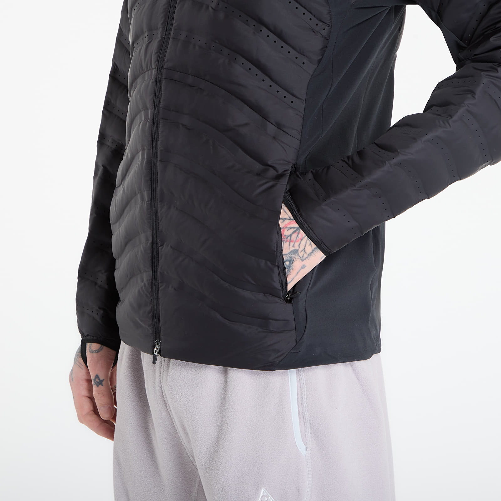 Men's jackets Nike ACG "Lava Loft" Men's Therma-FIT Jacket Black/ Black/ Black/ Summit White