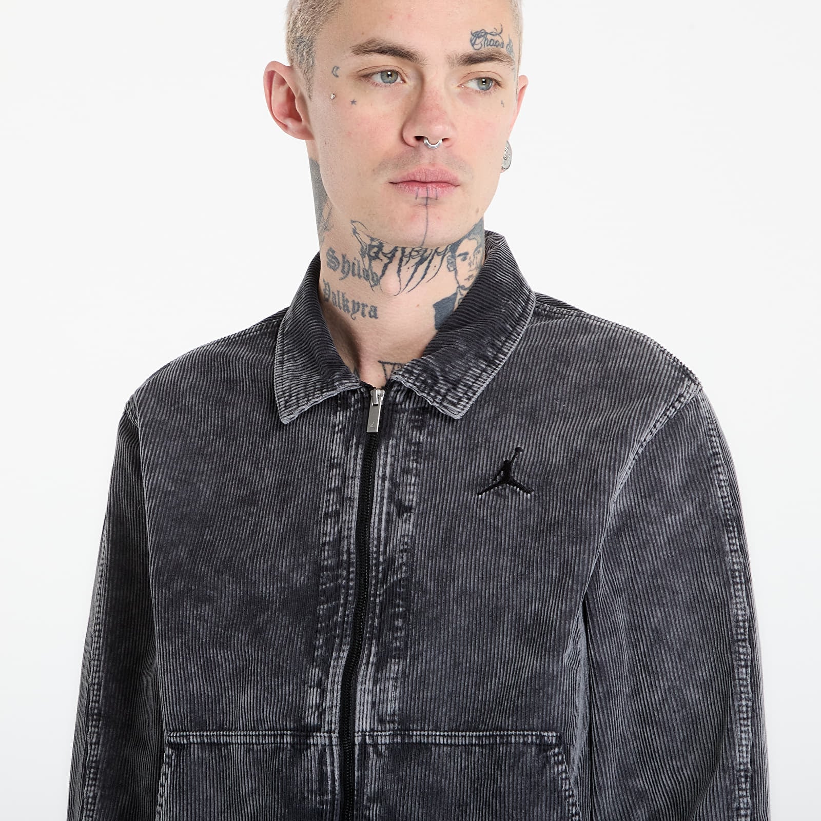 Pánské bundy Jordan Flight Men's Corduroy Chore Jacket Black/ Black