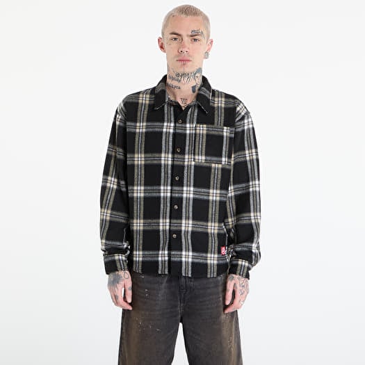 Jordan Flight Men's Flannel Shirt Black/ Pale Ivory