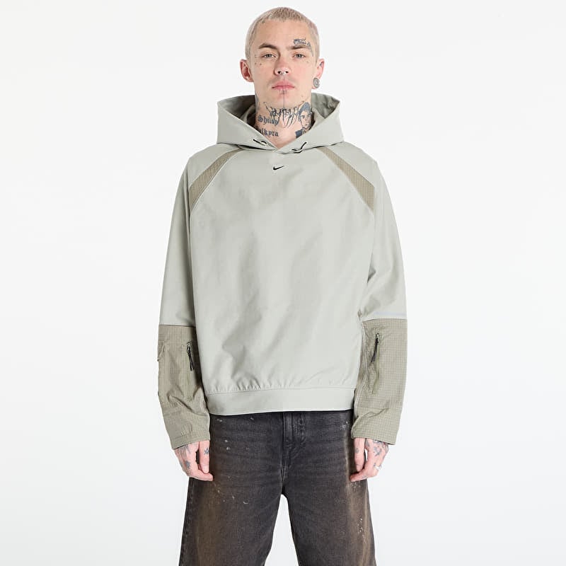 Sweatshirt Nike Tech Men's Dri-FIT Shori Knit Utility Hoodie Spruce Fog/ Silver Sage/ Black
