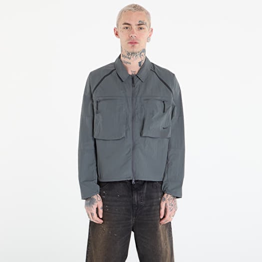 Nike Tech Men's Long-Sleeve Utility Shirt Iron Grey/ Black