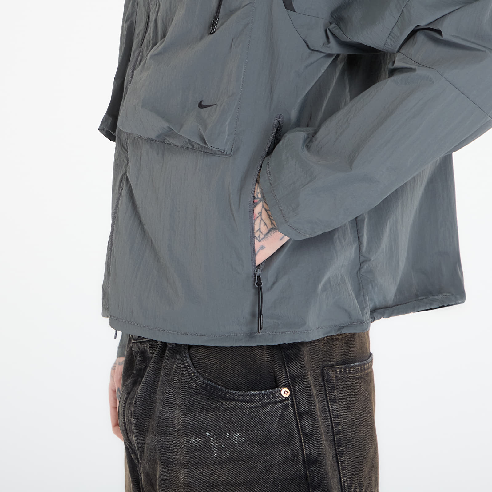 Men's shirts Nike Tech Men's Long-Sleeve Utility Shirt Iron Grey/ Black