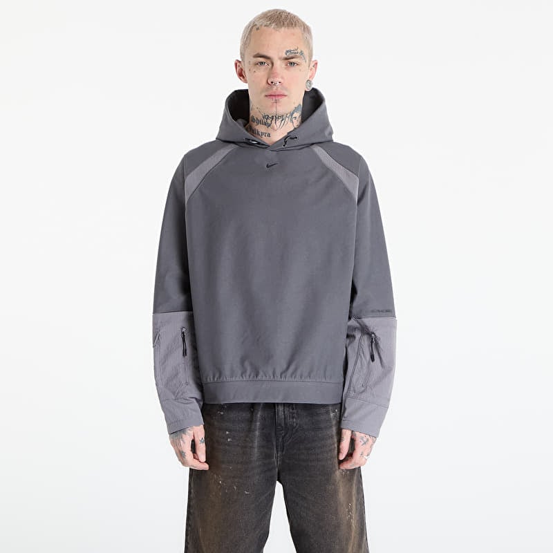 Džemperis Nike Tech Men's Dri-FIT Shori Knit Utility Hoodie Iron Grey/ Pencil Point/ Black