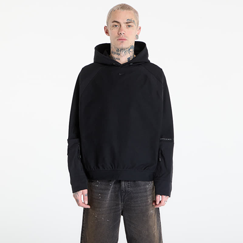 Sweatshirt Nike Tech Men's Dri-FIT Shori Knit Utility Hoodie Black/ Black/ Black
