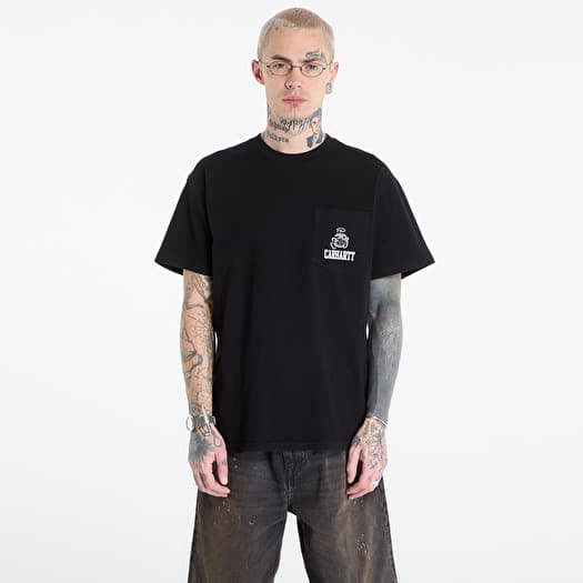 Tričko Carhartt WIP S/S Pond Corps Pocket T-Shirt UNISEX Black