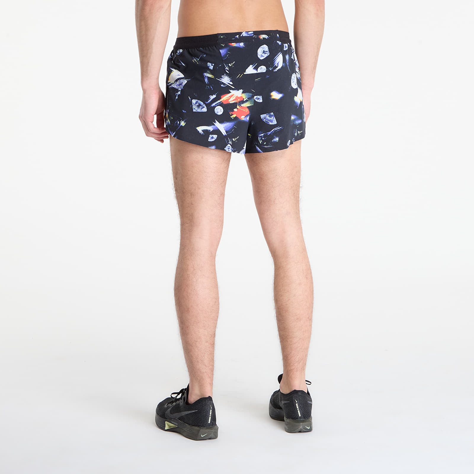 Shorts homme Nike AeroSwift Glam Men's Dri-FIT ADV 2" Brief-Lined Running Shorts Black/ Laser Orange