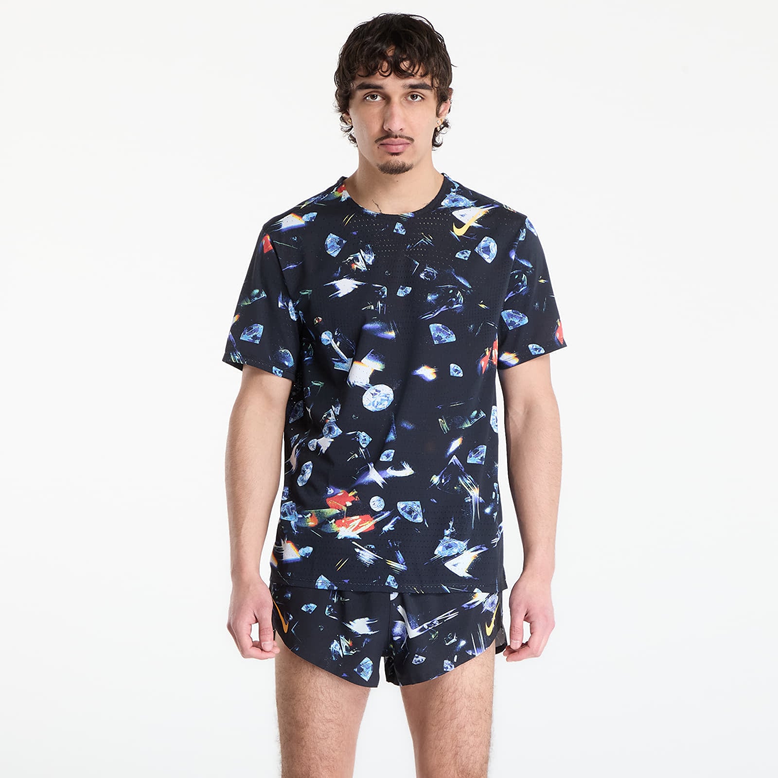 Тениска Nike AeroSwift Men's Dri-FIT ADV Short-Sleeve Running Top Black/ Laser Orange L