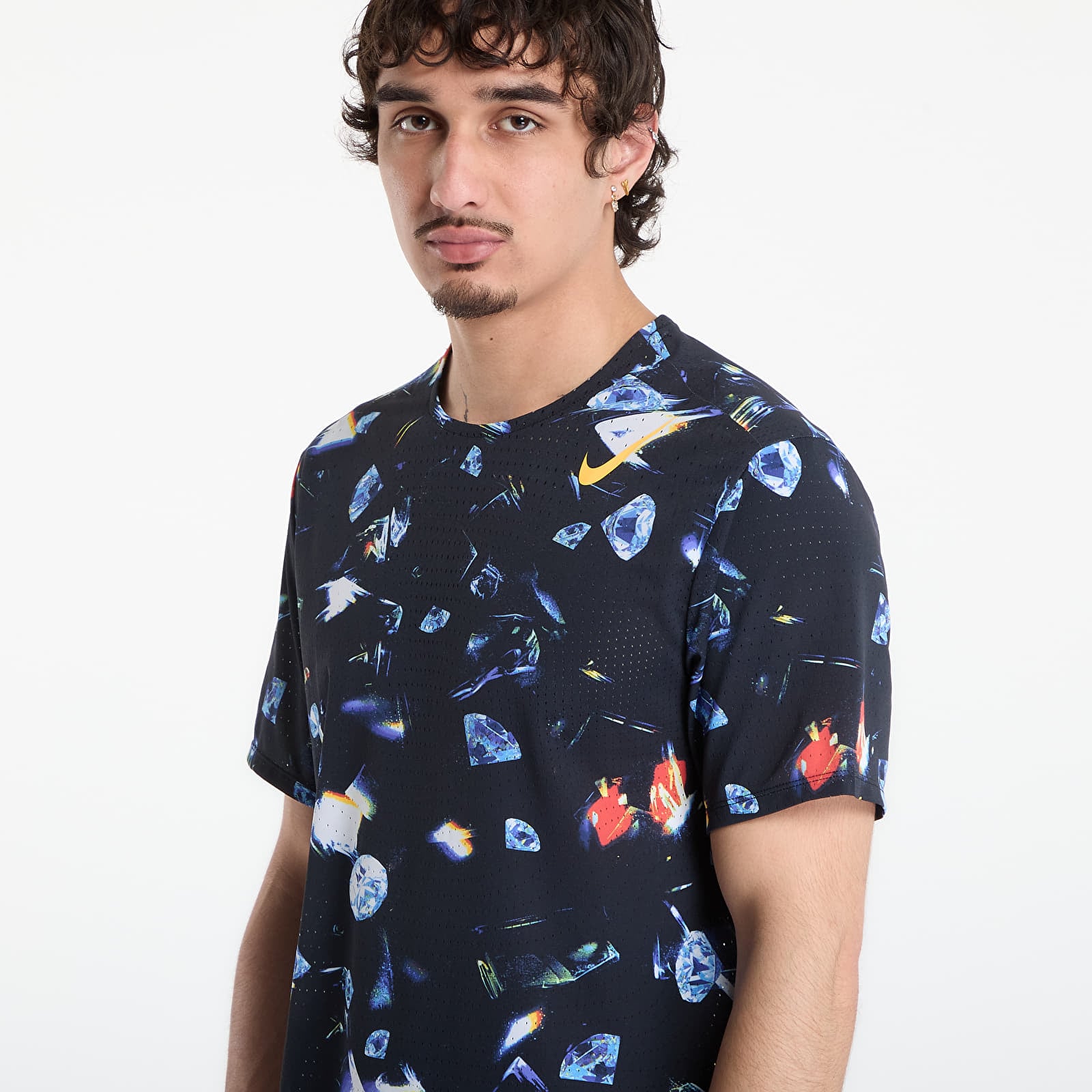 Чоловічі футболки Nike AeroSwift Men's Dri-FIT ADV Short-Sleeve Running Top Black/ Laser Orange