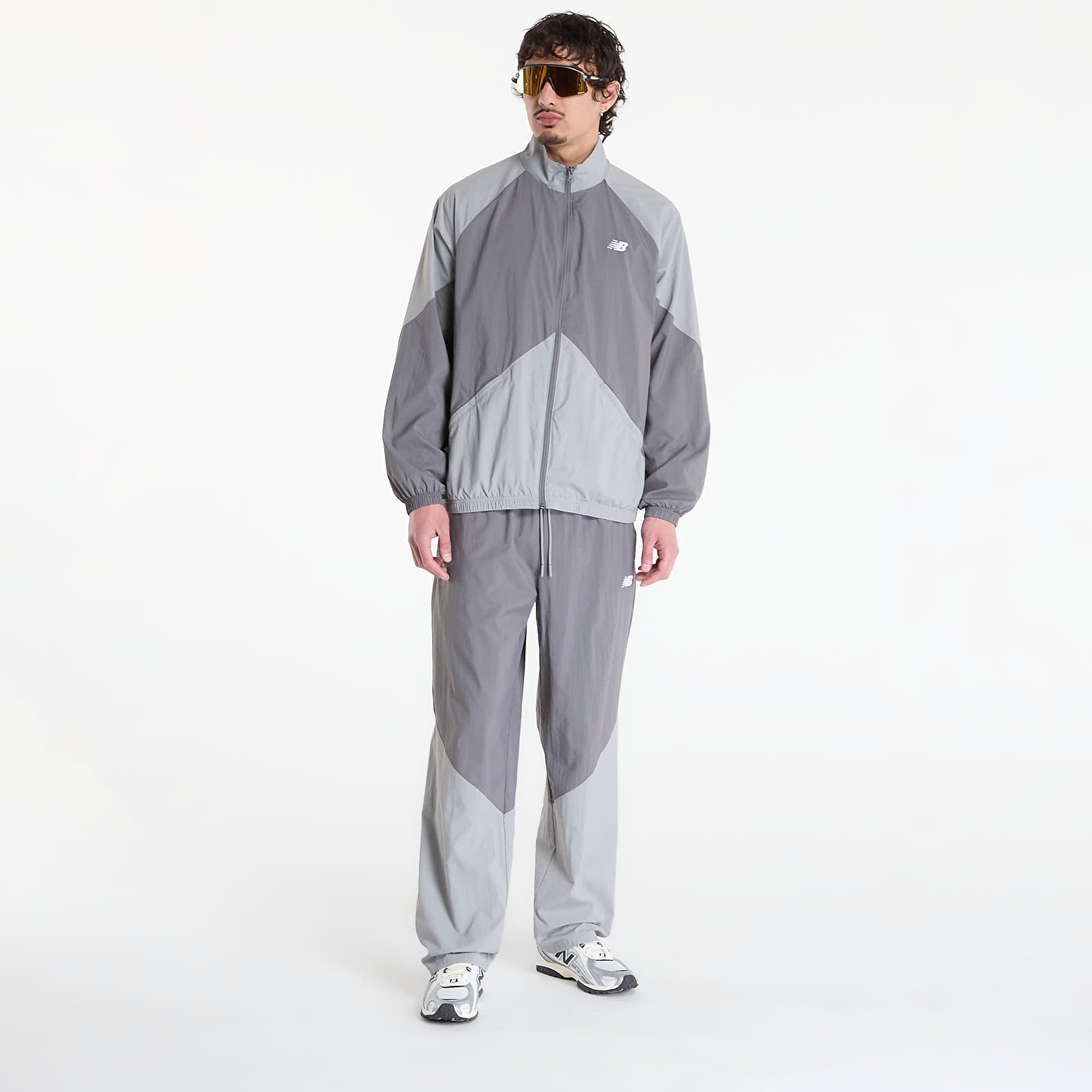 Herenjassen New Balance Sport Legacy Jacket Grey