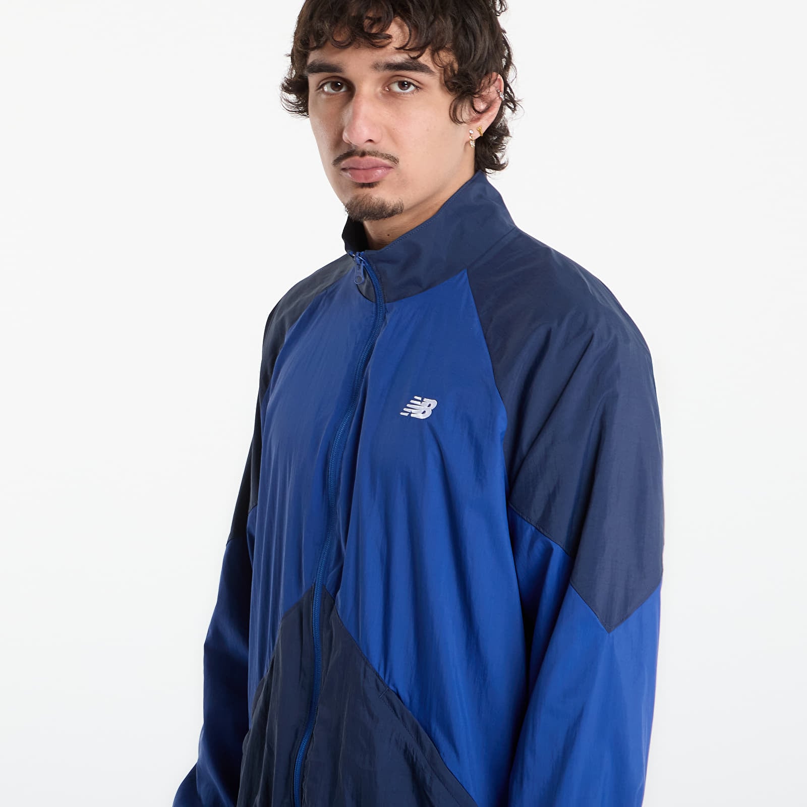 Pánské bundy New Balance Sport Legacy Jacket Blue