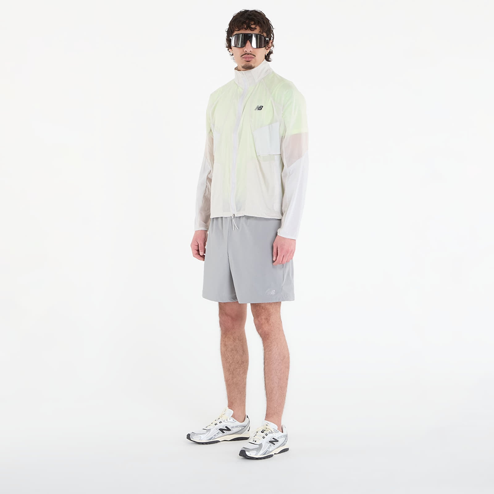 Pánské bundy New Balance RC Jacket Grey Matter