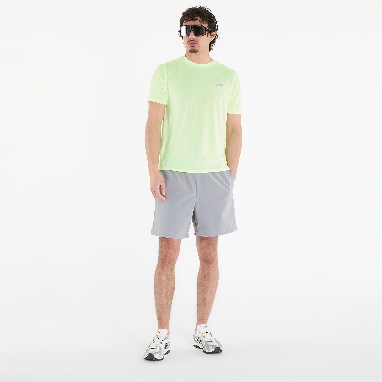 Men's shorts New Balance Athletics Stretch Woven Short 7" Grey