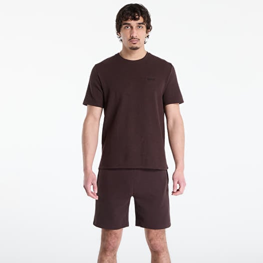 Tričko Hugo Boss Pyjama T-Shirt With Embroidered Logo Dark Brown