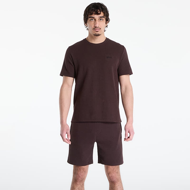 T-shirt Hugo Boss Pyjama T-Shirt With Embroidered Logo Dark Brown