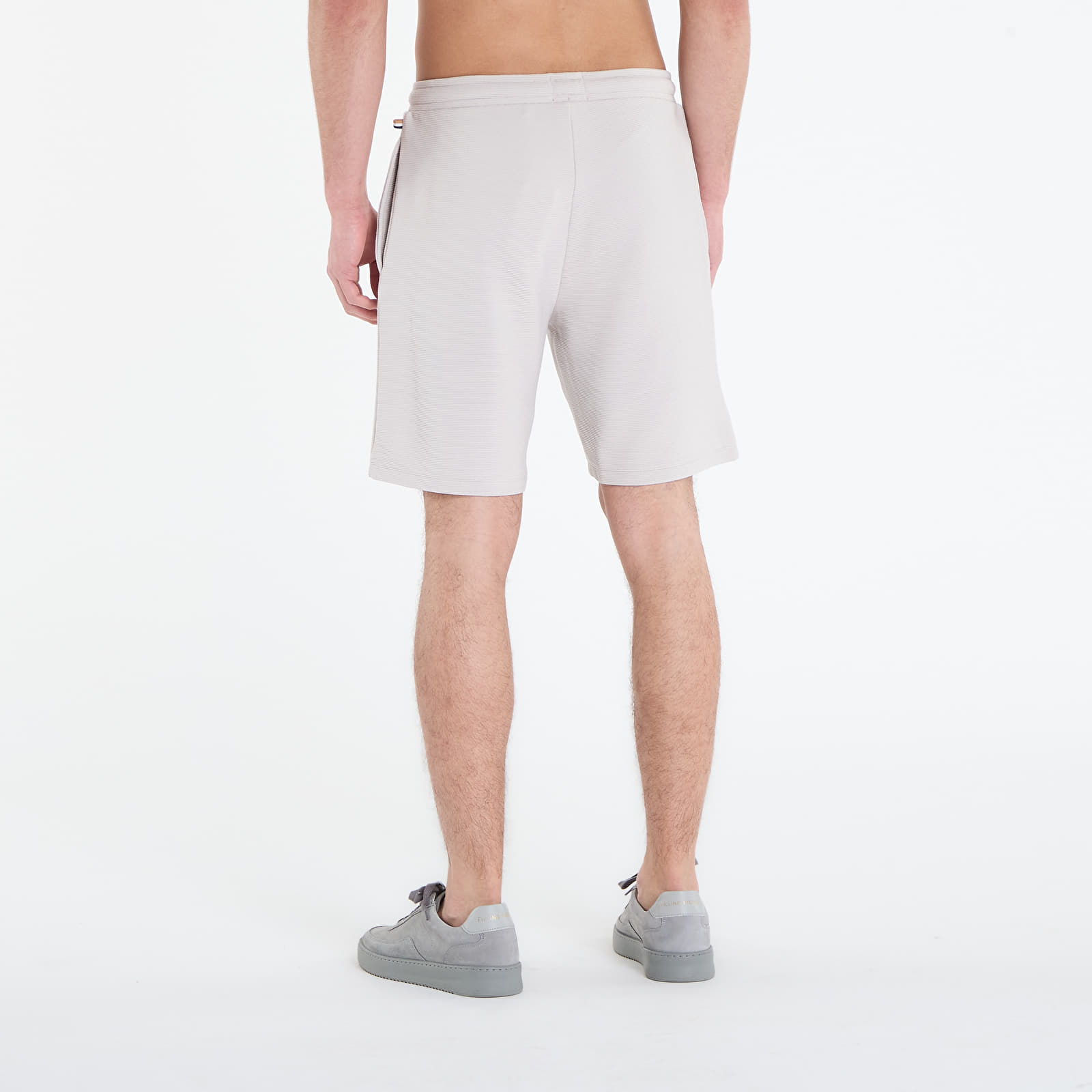 Kraťasy Hugo Boss Rib Shorts Light Grey