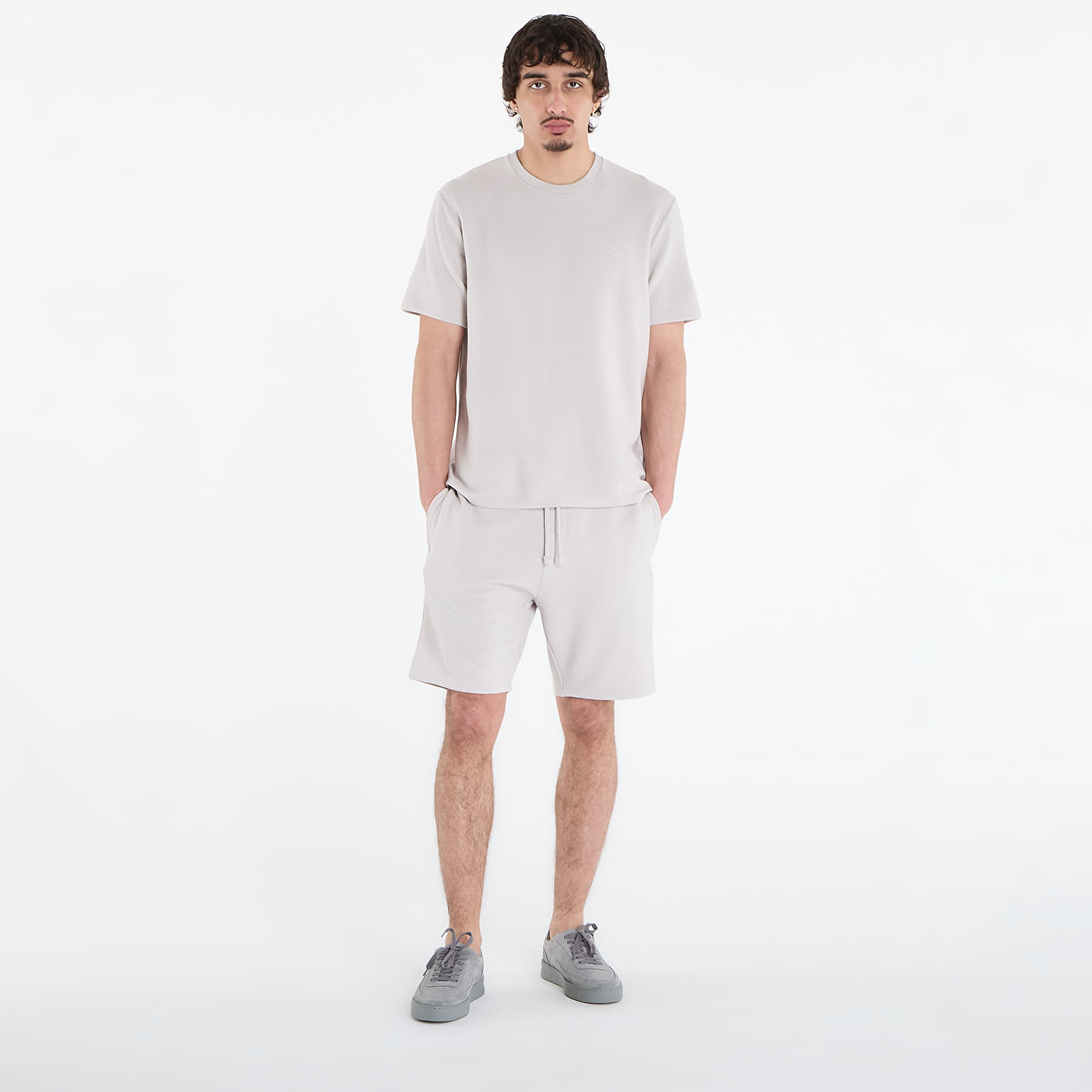 Kraťasy Hugo Boss Rib Shorts Light Grey