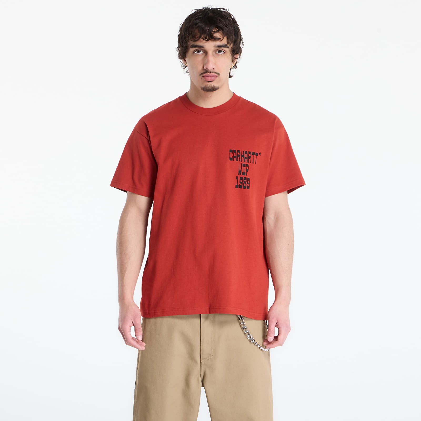 Тениска Carhartt WIP S/S Blocks T-Shirt UNISEX Oxide Red S