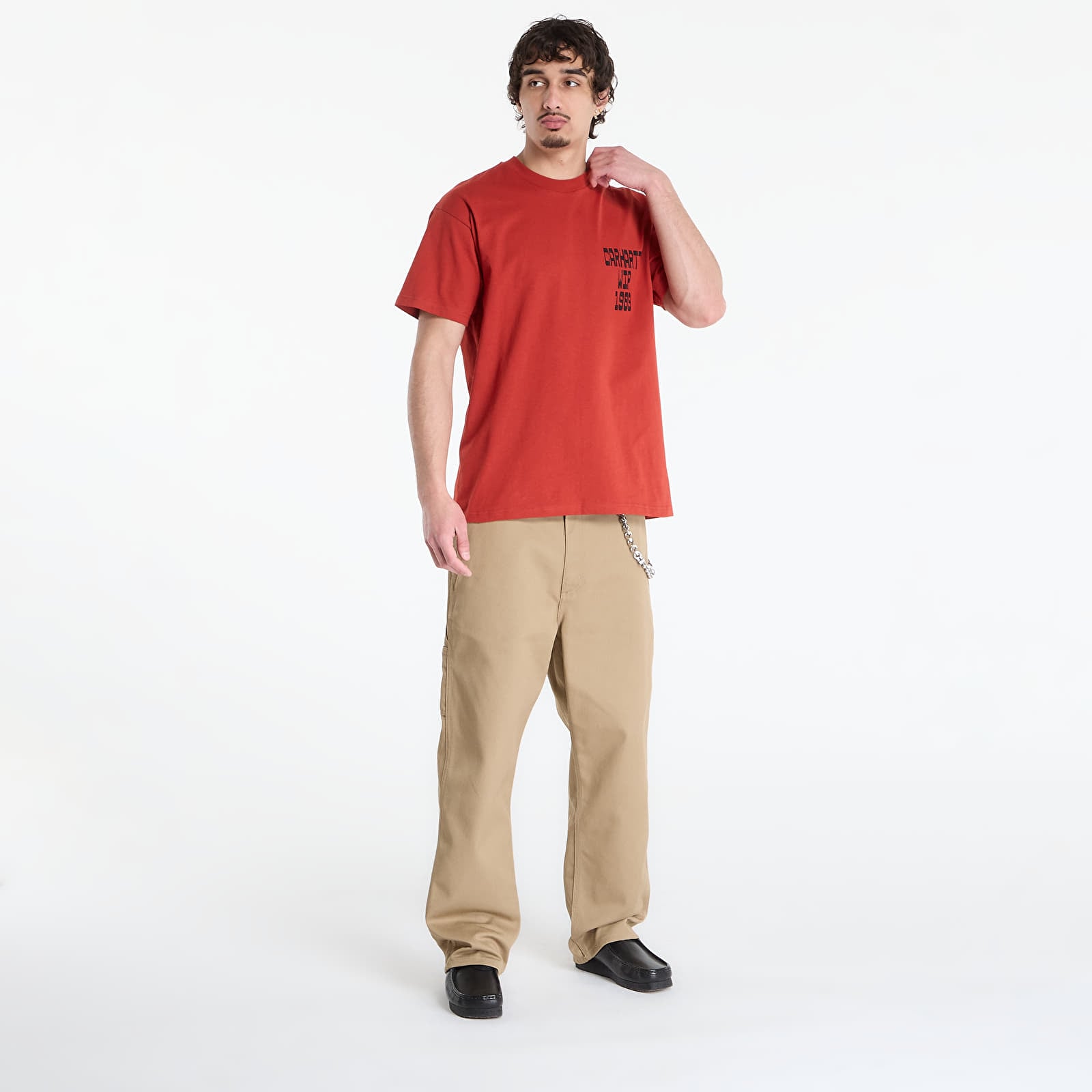 T-Shirts Männer Carhartt WIP S/S Blocks T-Shirt UNISEX Oxide Red