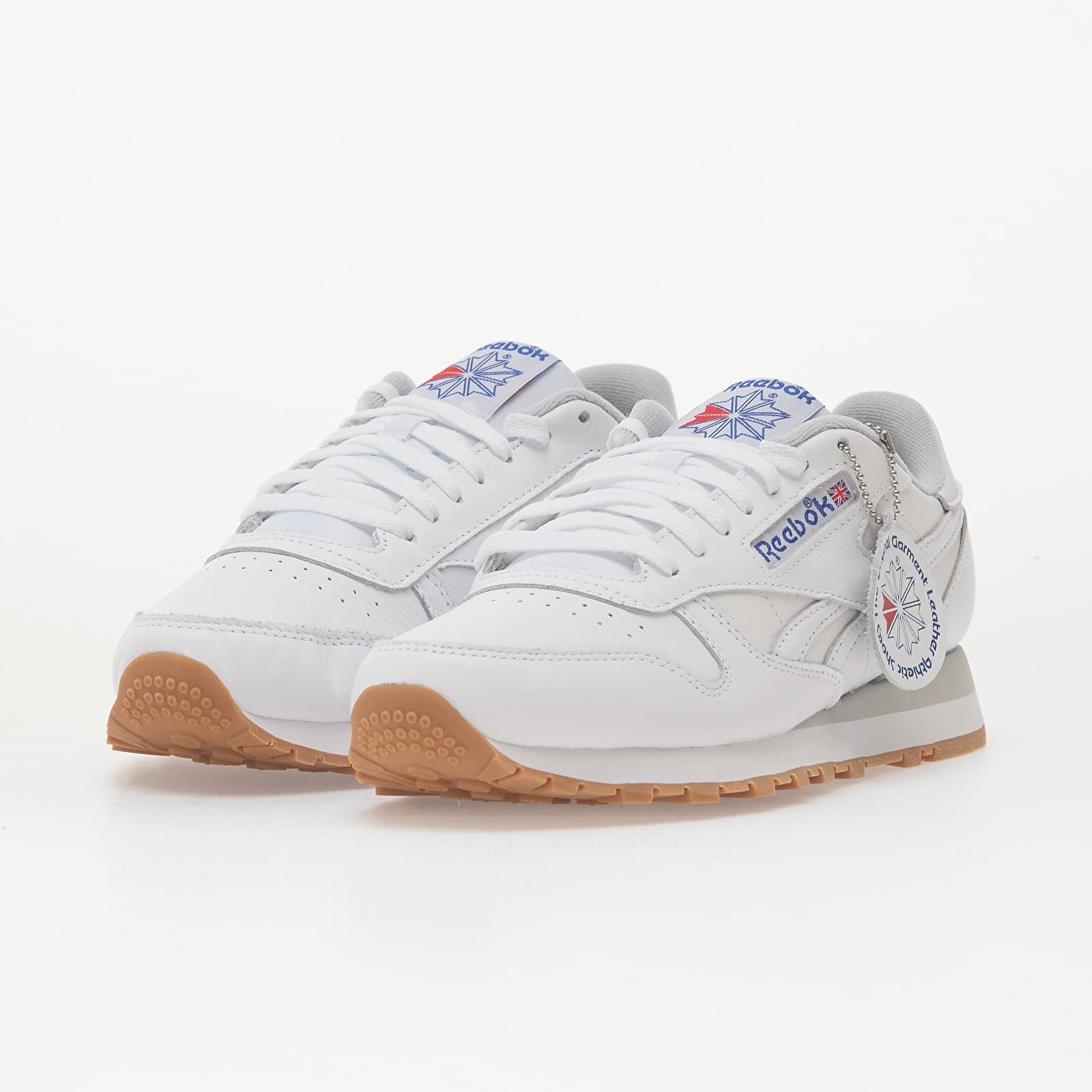 Pánske tenisky a topánky Reebok Classic Leather Ftwr White/ Blue/ Gum