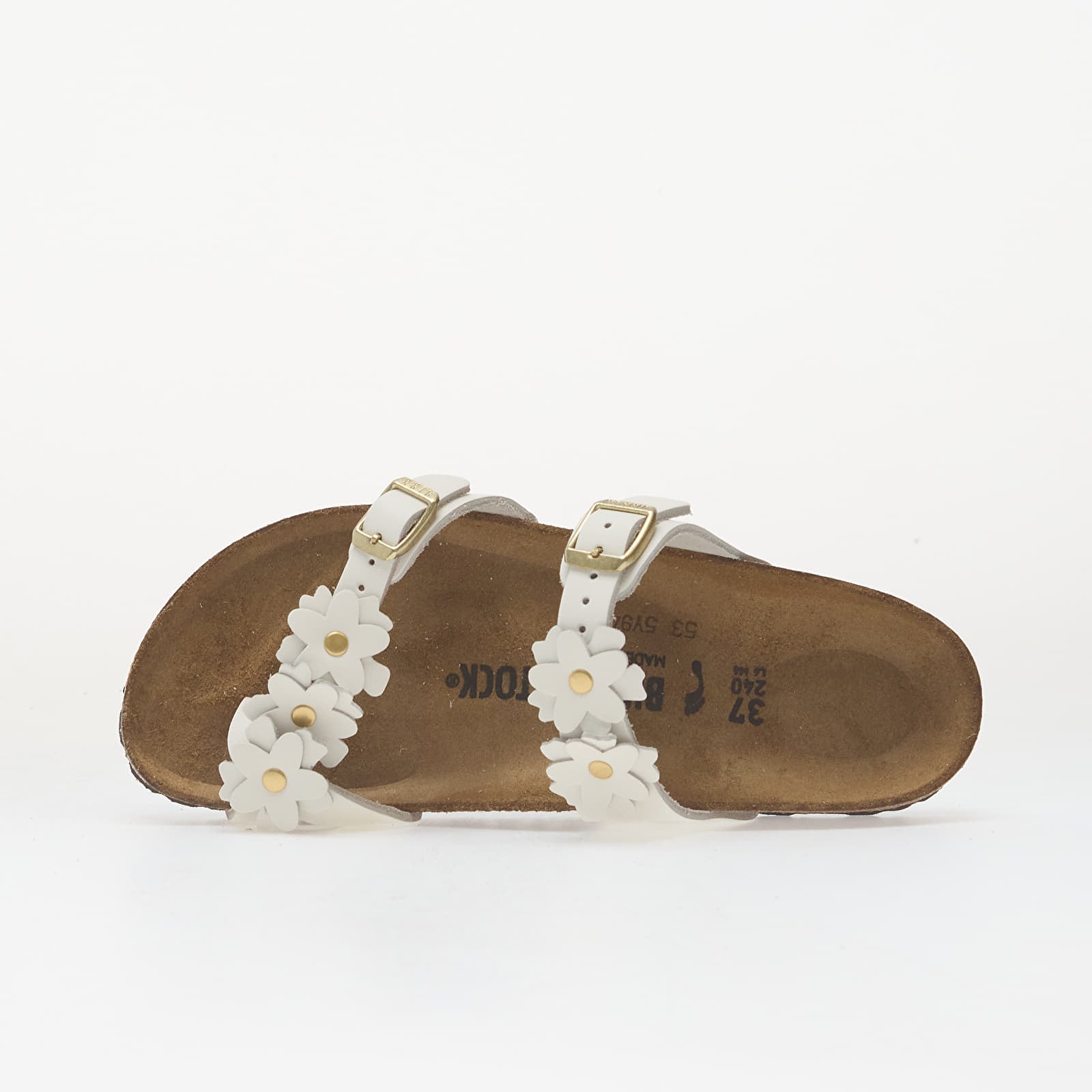 Ženski čevlji Birkenstock Mayari Flower Embellishment Leather Women White