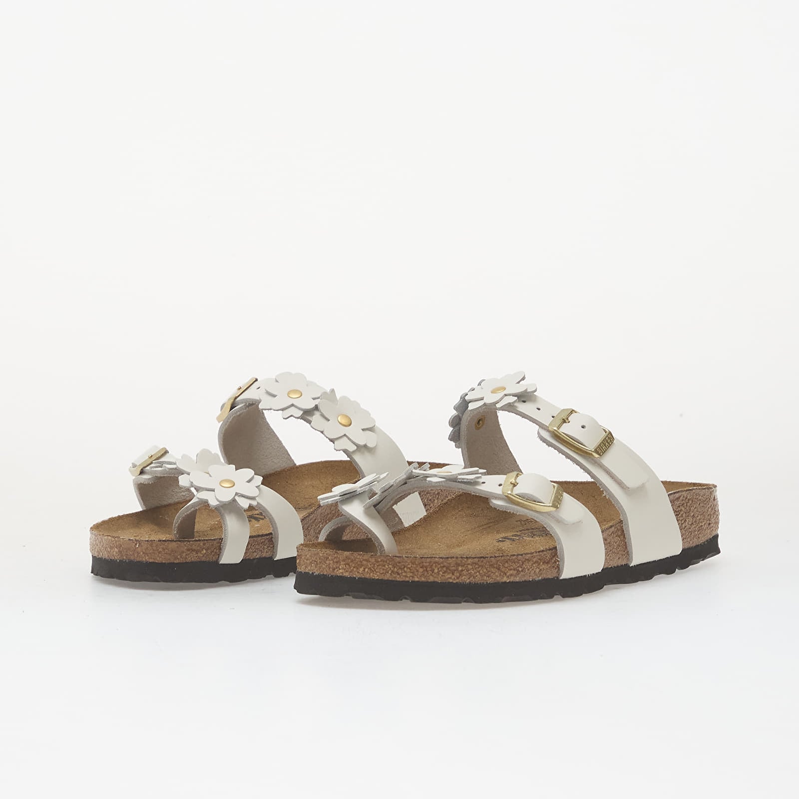 Ženski čevlji Birkenstock Mayari Flower Embellishment Leather Women White