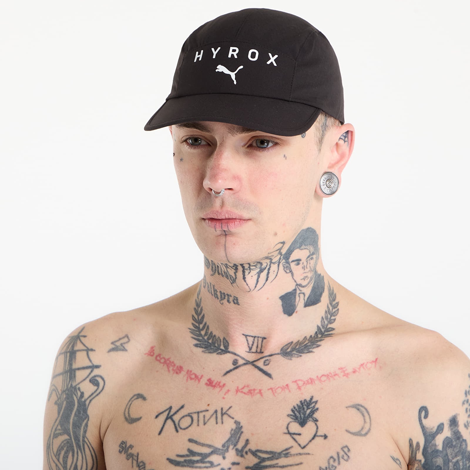 Caps for menn Puma x HYROX 5 Panel Cap Puma Black