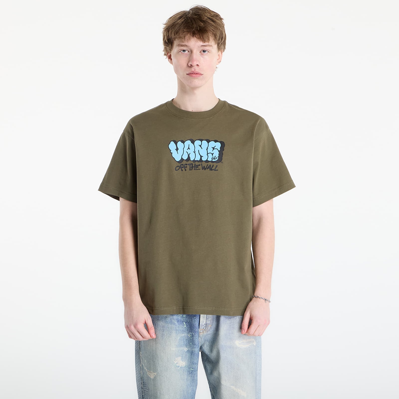 Тениска Vans Vans Graff Loose SS Tee MoSSy Olive XL