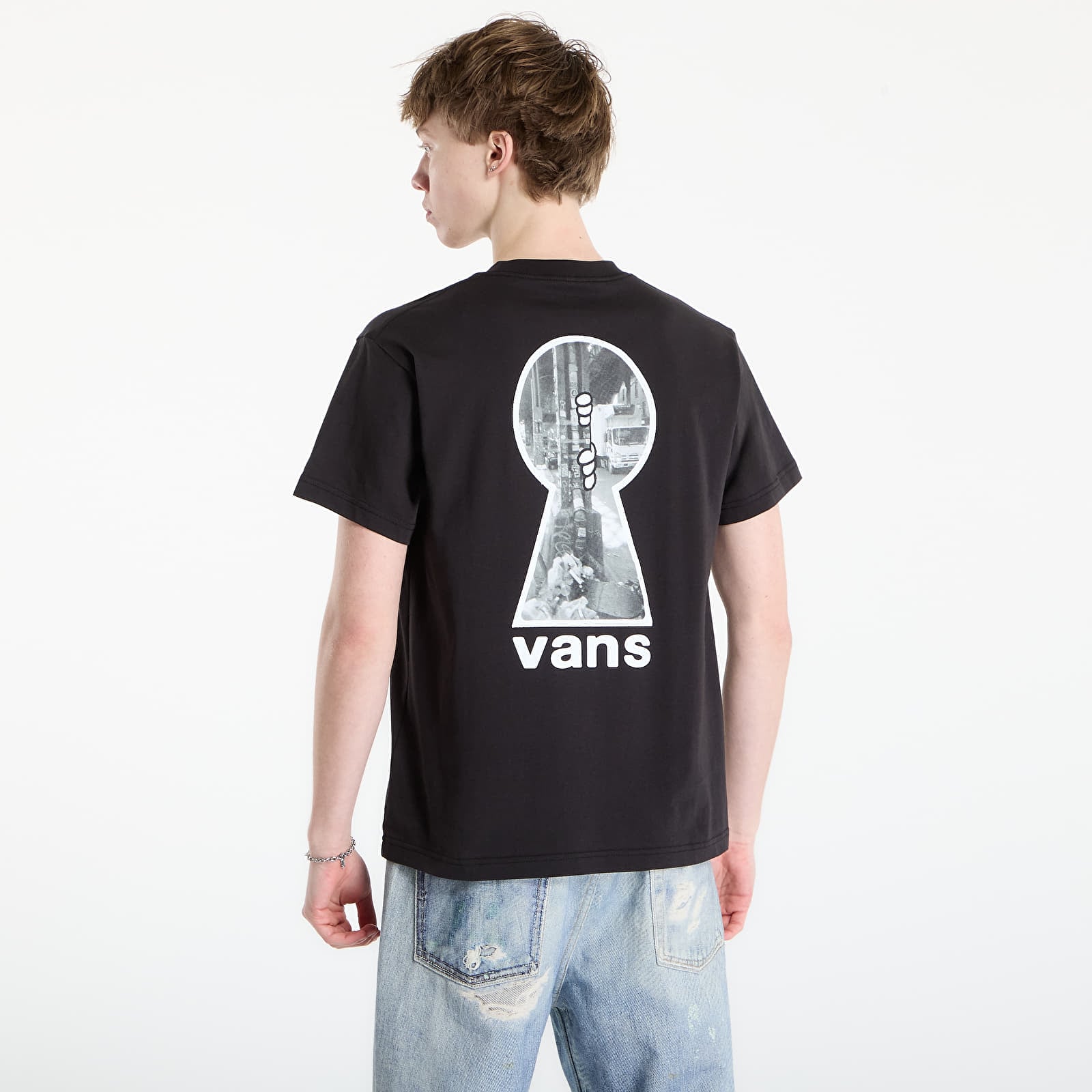 Pánske tričká Vans Keyhole Classic SS Tee Black