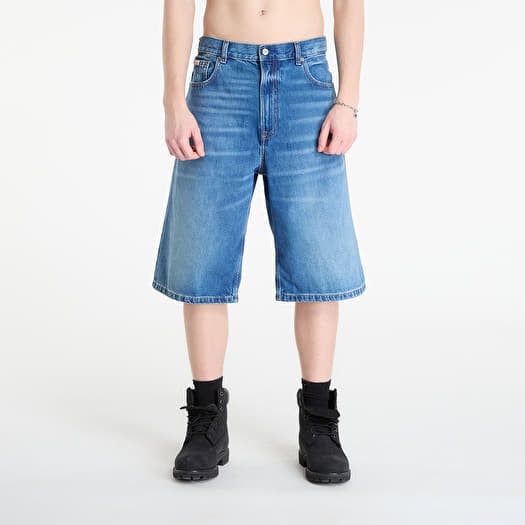 Kurze Hosen Calvin Klein Jeans Long Short Washed Em Blue