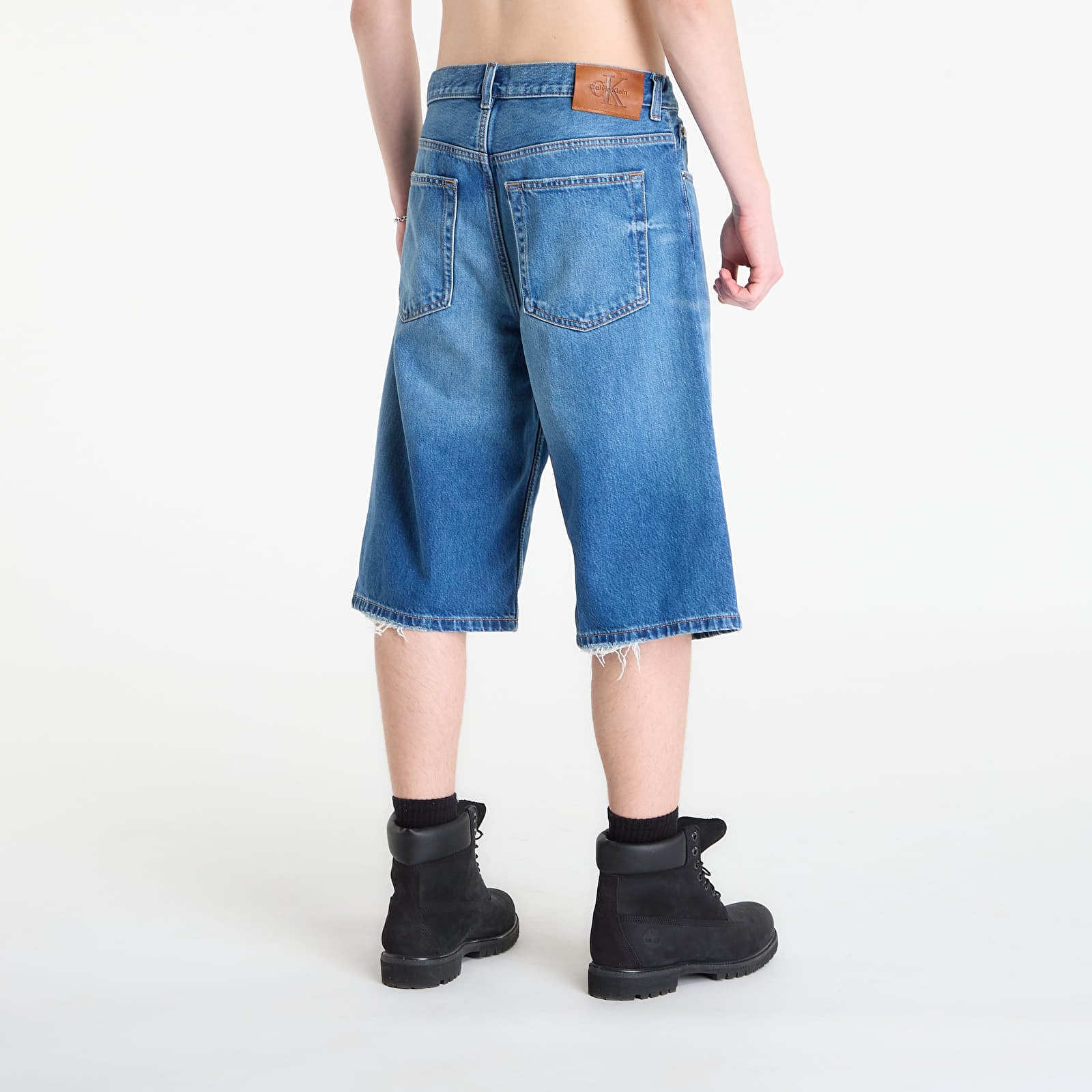 Pánske šortky Calvin Klein Jeans Long Short Washed Em Blue