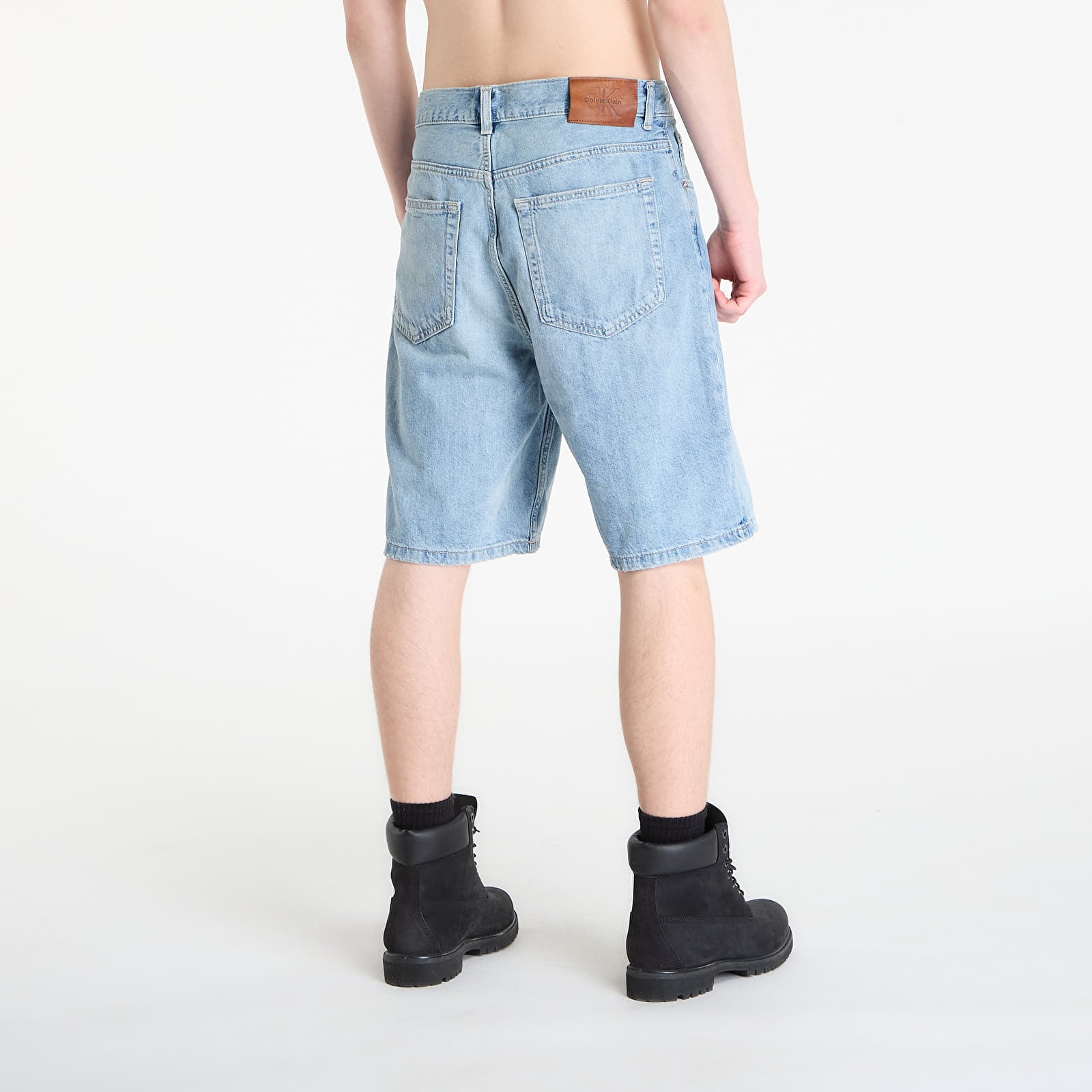 Men's shorts Calvin Klein Jeans Linen 90S Short Drif Blue