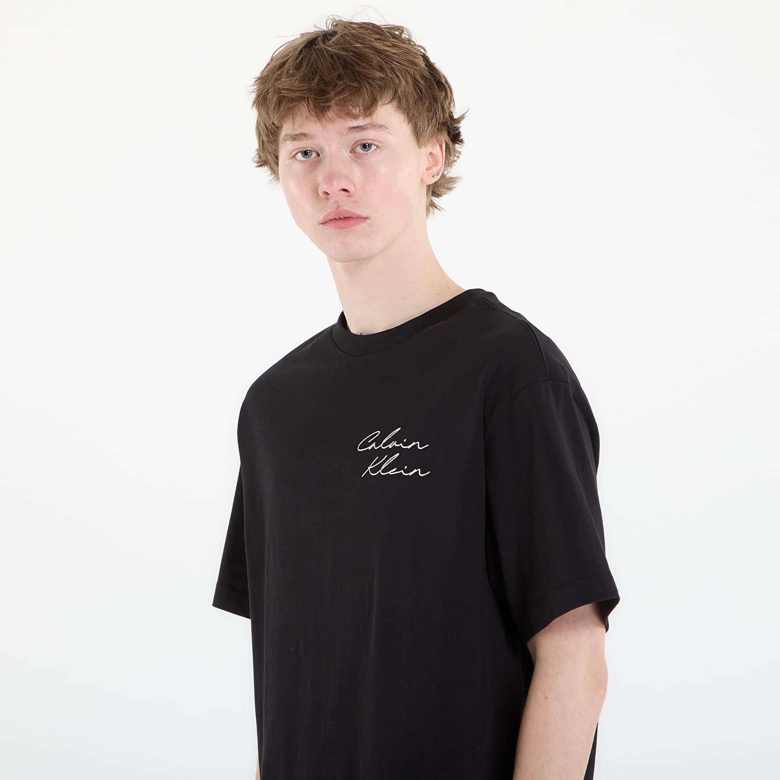 Men's T-shirts Calvin Klein Jeans 16S April Graphic Se Tee Black