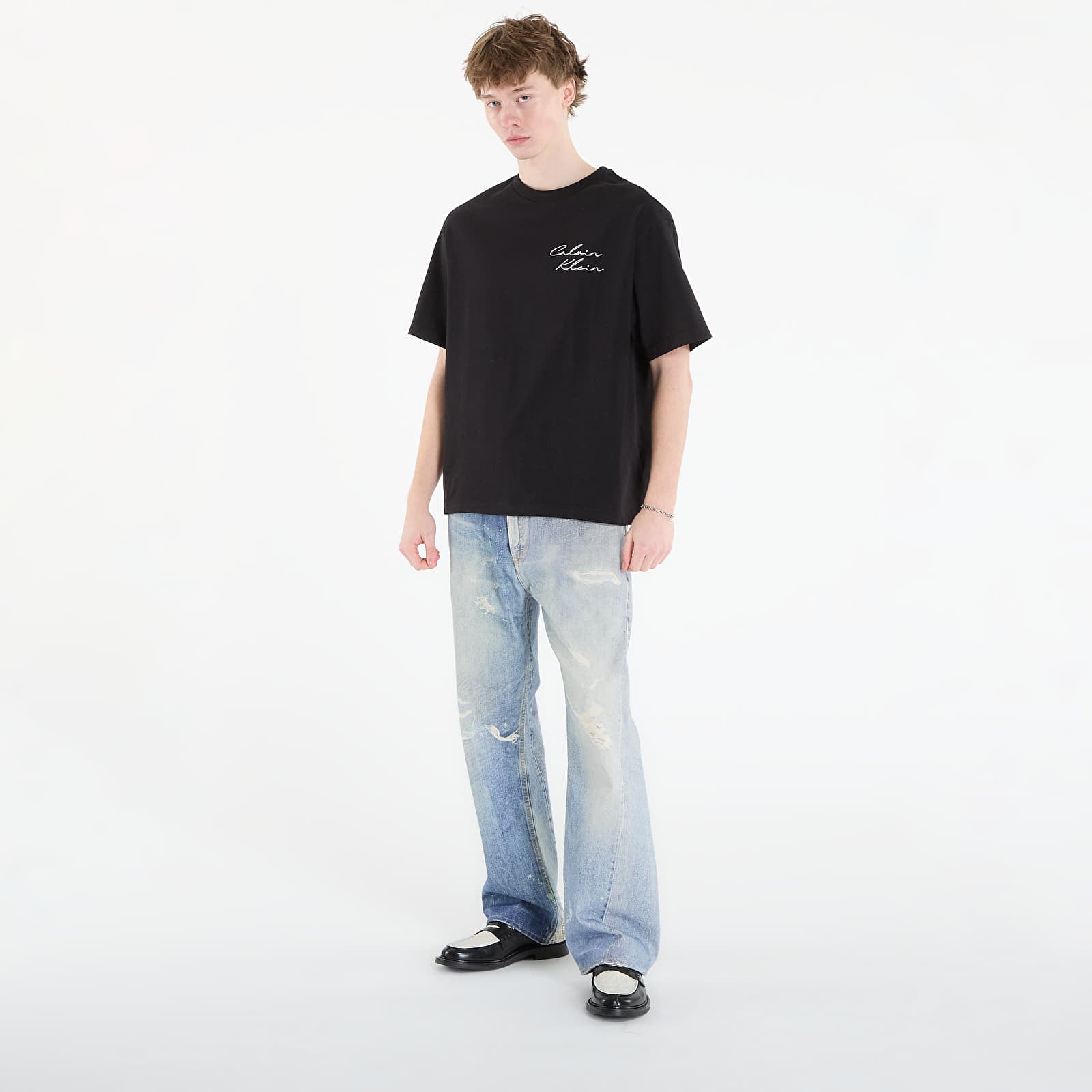 Men's T-shirts Calvin Klein Jeans 16S April Graphic Se Tee Black