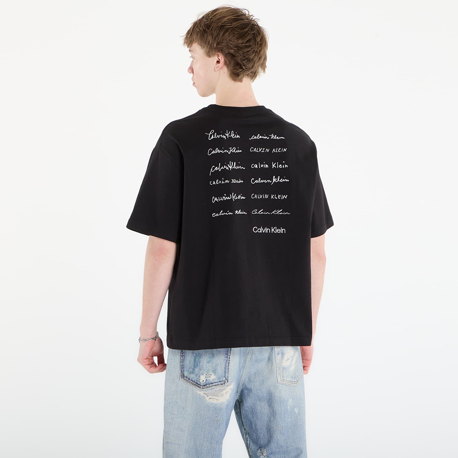 Men's T-shirts Calvin Klein Jeans 16S April Graphic Se Tee Black