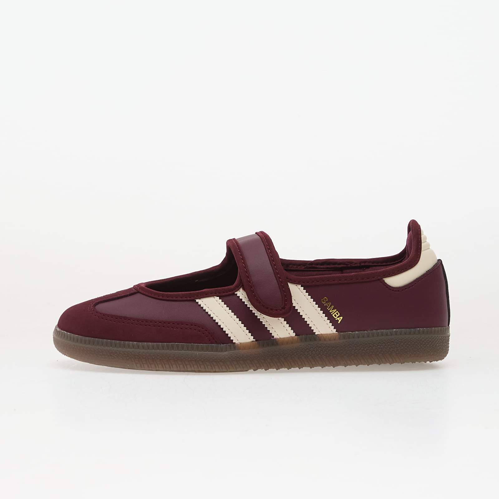 Dámske topánky a tenisky adidas Samba Jane W Maroon/ Crew White/ Gold Metallic