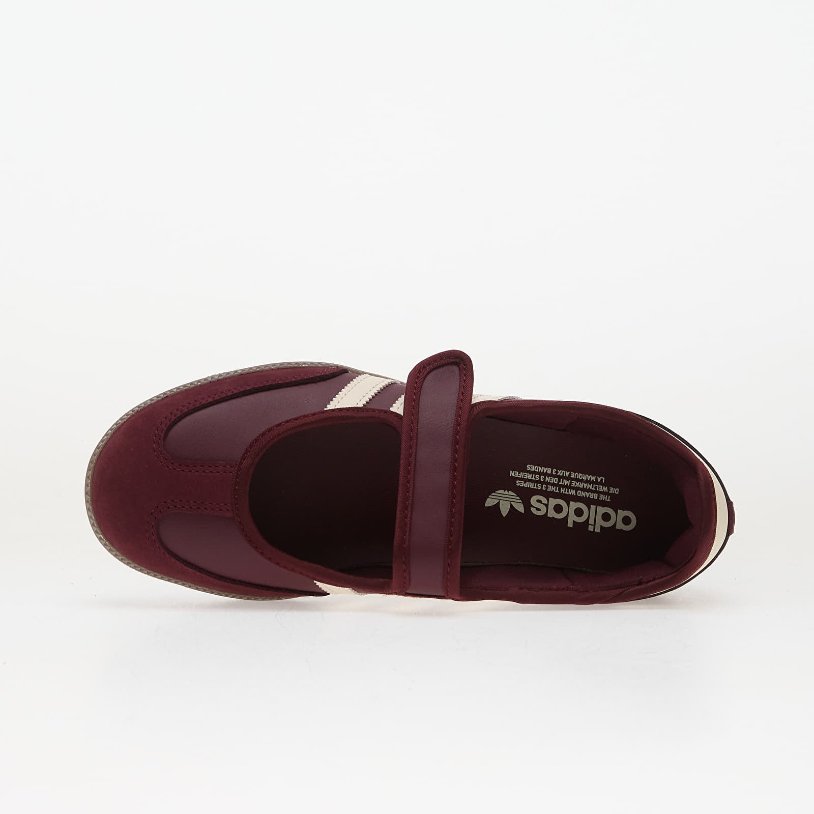 Dámske topánky a tenisky adidas Samba Jane W Maroon/ Crew White/ Gold Metallic