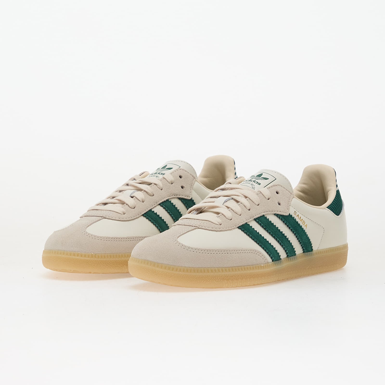 Men's sneakers and shoes adidas Samba Og Cloud White/ Collegiate Green/ Gum
